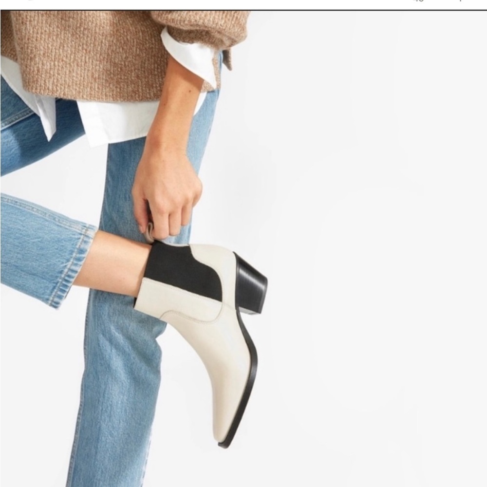 Everlane Western Boots in White size 9